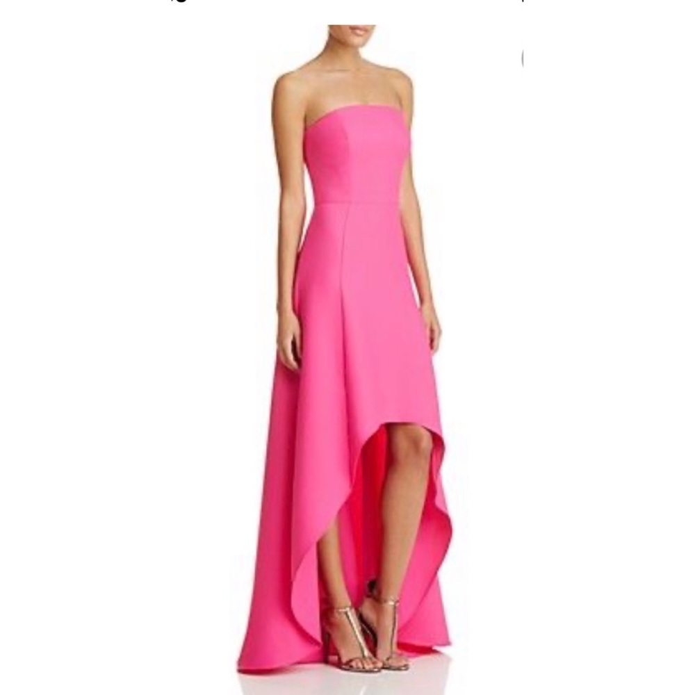 Laundry by Shelli Segal Strapless High Low Gown SZ 12